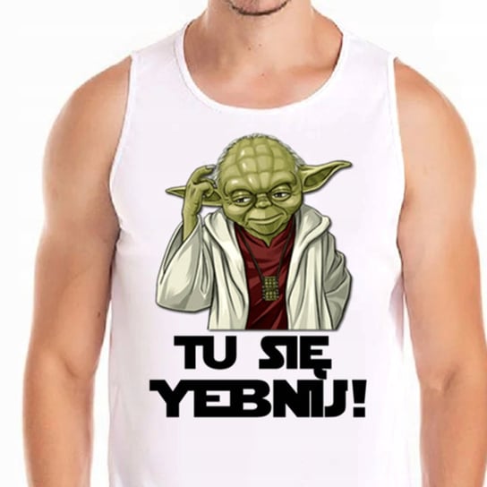 0642 Tank Top Koszulka Śmieszna Yoda Star Wars L Inna marka