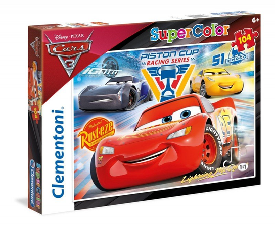 0729 Clementoni Puzzle 104 El. Cars 3 - Clementoni | Sklep EMPIK.COM