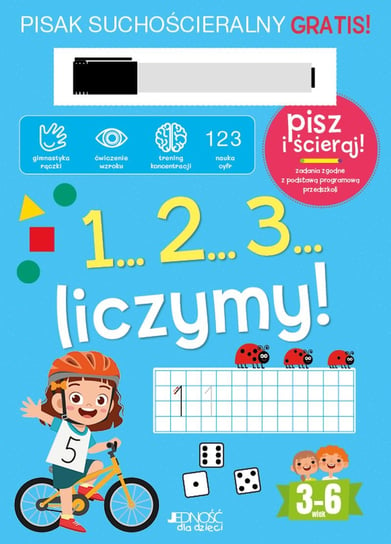 1...2...3... Liczymy! Książka z pisakiem suchościeralnym Dulęba Oliwia