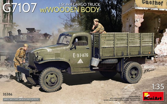 1,5t 4x4 G7107 Cargo Truck w/Wooden Body 1:35 MiniArt 35386 MiniArt