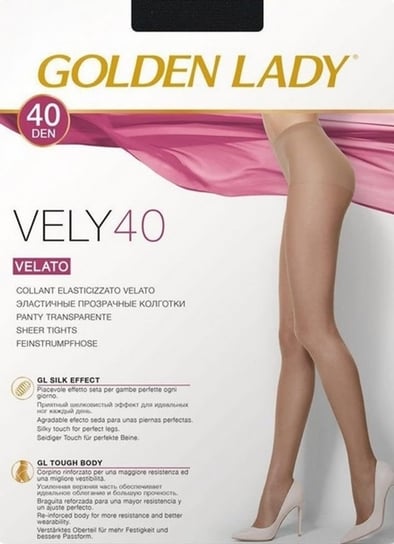 1  RAJSTOPY GOLDEN LADY VELY 40 den PROMO (kolor melon, rozmiar 4/L) Inna marka