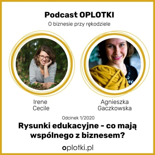 #1 Rysunki edukacyjne - wywiad z Irene Cecile -  2020 - Oplotki - biznes przy rękodziele - podcast Gaczkowska Agnieszka