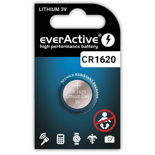 1 x bateria litowa mini everActive CR1620 EverActive