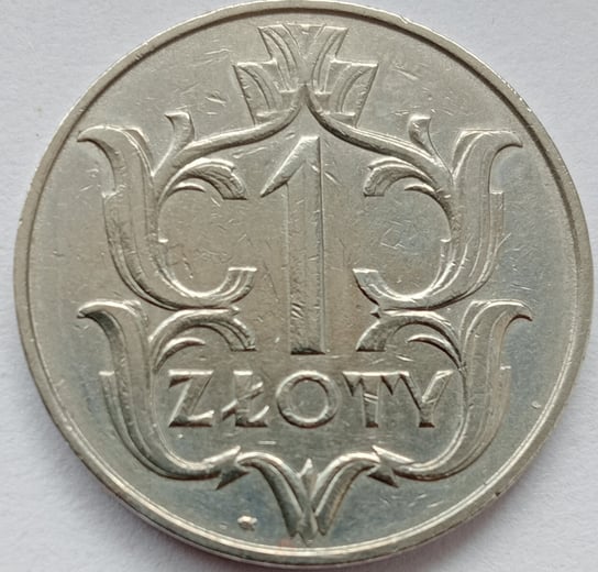 1 Złoty 1929 Bardzo piękny (VF) Narodowy Bank Polski