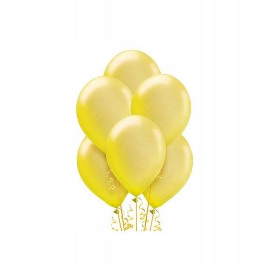 10 Szt Balonów Żółte Metaliczne Balon 26 Cm Inna marka