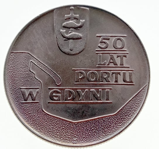 10 Złotych 1972 50 lat portu w Gdyni Dobry (G) Narodowy Bank Polski