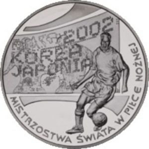 10 Złotych 2002 Mundial Korea/Japonia 2002 /piłkarz/ Mennicza (UNC) Narodowy Bank Polski