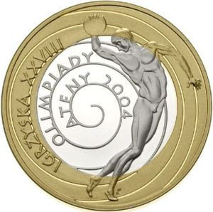10 Złotych 2004 (XXVIII Igrzyska Olimpijskie – Ateny 2004) Mennicza (UNC) Narodowy Bank Polski