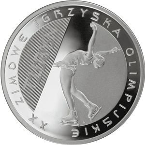 10 Złotych 2006 XX Zimowe Igrzyska Olimpijskie, Turyn 2006 - łyżwiarstwo figurowe Mennicza (UNC) Narodowy Bank Polski