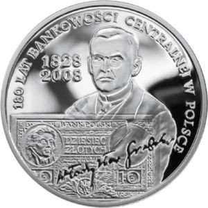 10 Złotych 2009 180 lat bankowości centralnej w Polsce Mennicza (UNC) Narodowy Bank Polski