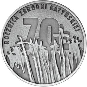 10 Złotych 2010 70. rocznica Zbrodni Katyńskiej Mennicza (UNC) Narodowy Bank Polski