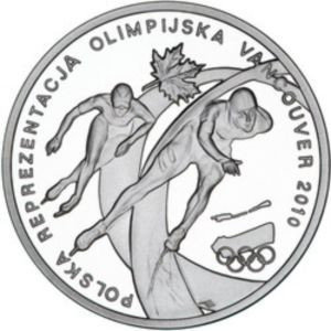 10 Złotych 2010 Polska reprezentacja olimpijska Vancouver 2010 Mennicza (UNC) Narodowy Bank Polski
