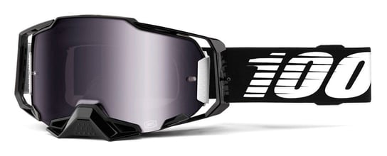 100% Gogle rowerowe Armega Black Silver Flash Mirror Lens 100%