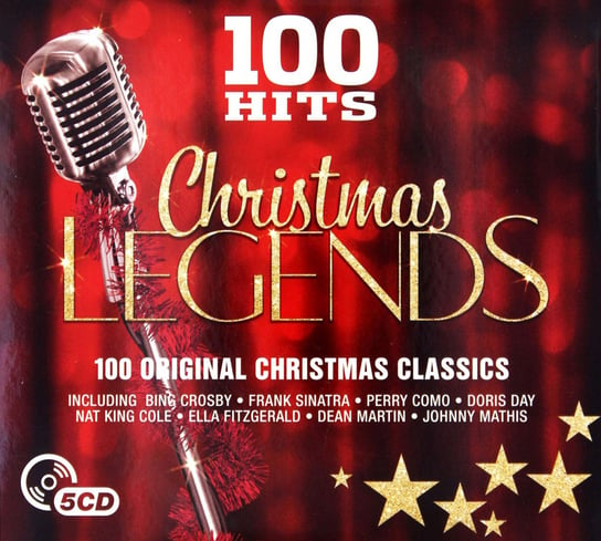 100 Hits Christmas Legends Sinatra Frank, Nat King Cole, Armstrong Louis, Fitzgerald Ella, Lee Peggy, Miller Glenn, Dean Martin, Crosby Bing, Belafonte Harry, Garland Judy, Day Doris, Como Perry, Williams Andy, The Andrews Sisters