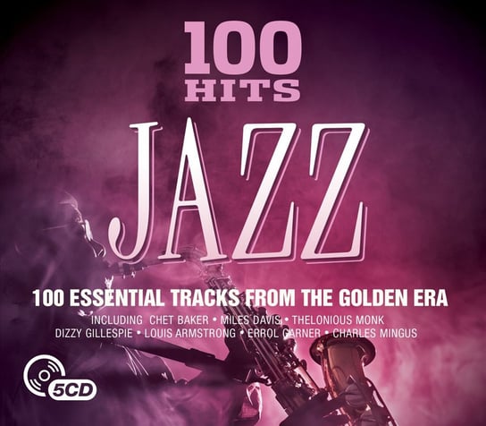 100 Hits Jazz 5CD Digipack Davis Miles, Coltrane John, Rollins Sonny, Shorter Wayne, Peterson Oscar, Hancock Herbie, Baker Chet, Modern Jazz Quartet, Adderley Cannonball, Monk Thelonious
