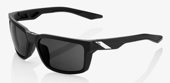 100% Okulary, DAZE Soft Tact Black - Smoke Lens (Szkła Czarne Smoke, przepuszczalność światła 12%) 100%