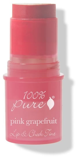 100% Pure, Lip & Cheek Tint, kremowy róż na usta i policzki Pink Grapefruit, 7,5 g 100% Pure