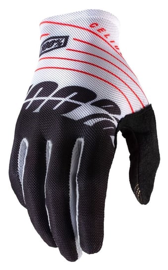 100%, Rękawiczki kolarskie, Celium Glove black white, czarny, rozmiar L 100%