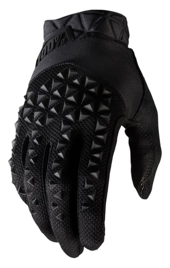 100%, Rękawiczki kolarskie, Geomatic Glove black, czarny, rozmiar M 100%