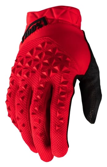 100%, Rękawiczki kolarskie, Geomatic Glove red, czerwony, rozmiar L 100%