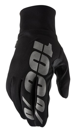 100%, Rękawiczki kolarskie, Hydromatic Waterproof Glove black, czarny, rozmiar L 100%