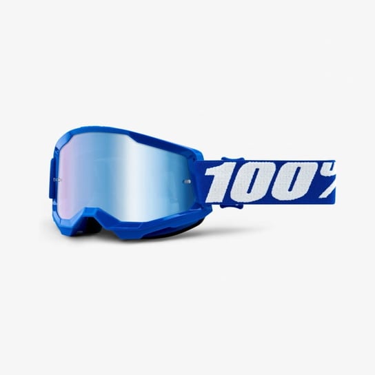 100% Strata 2 Blue - Mirror Blue Lens Kolor Niebieski Szybka Niebieskie Lustro 100%