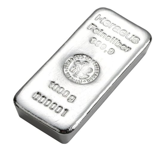 1000 g (1 kg) Sztabka srebra Mennica Skarbowa