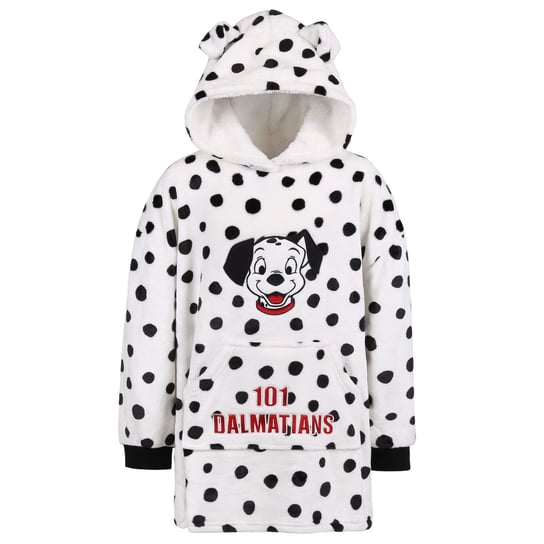 101 Dalmatyńczyków Biała Bluza/Szlafrok Z Kapturem, Dziecięca - Rozmiar - 104-116 Cm Disney