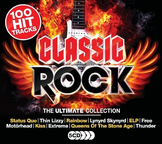 101 Hits Ultimate Classic Rock Thin Lizzy, Rainbow, Moore Gary, Lynyrd Skynyrd, Emerson, Lake & Palmer, The Allman Brothers Band, Tygers Of Pan Tang, Helloween, Uriah Heep, Scorpions, Asia, Anthrax, Motorhead, Nazareth