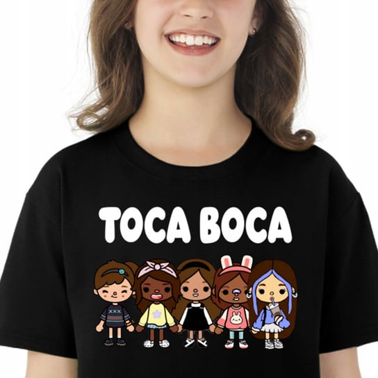 104 Koszulka Dziecięca Toca Boca Czarna 3164 Inny producent