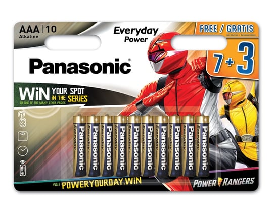 10x Baterie Alkaliczne LR03 R03 AAA 1,5V Panasonic Panasonic