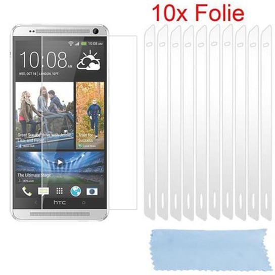 10x Folia ochronna ekran do HTC ONE MAX T6 w WYSOKO PRZEZROCZYSTY Cadorabo Cadorabo