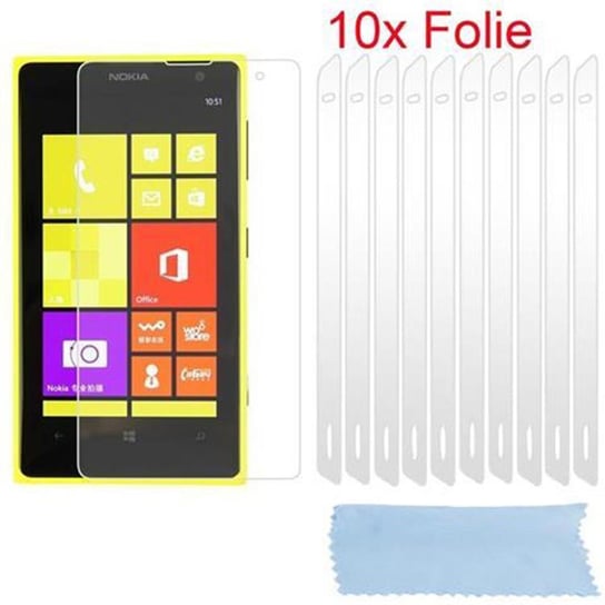 10x Folia ochronna ekran do Nokia Lumia 1020 w WYSOKO PRZEZROCZYSTY Cadorabo Cadorabo