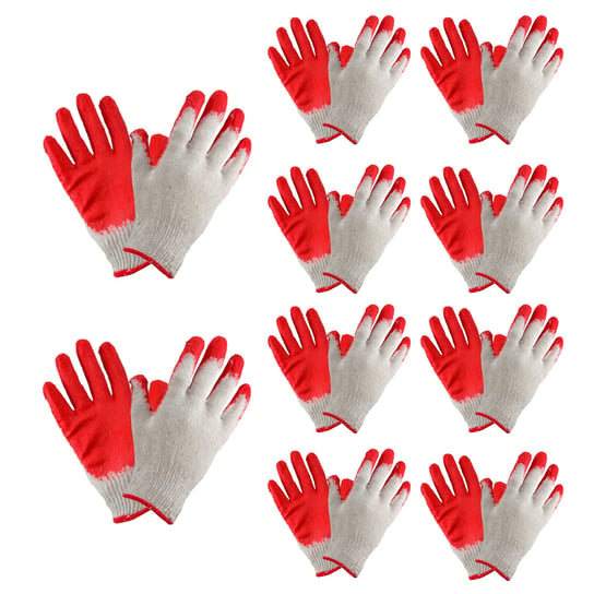 10x Rękawice robocze WAMPIR czerwone r. XL 1 para Inna marka