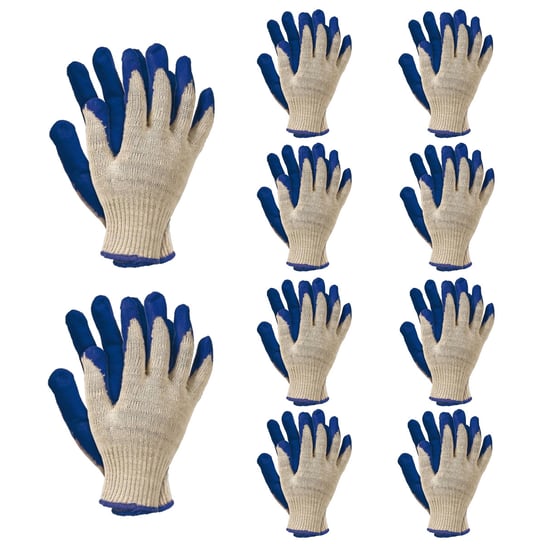10x Rękawice robocze WAMPIR niebieskie r. XL 1 para Inna marka