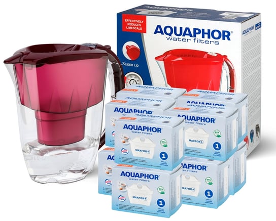 10x Wkład Filtr Aquaphor Maxfor+ B100-25 Do Brita Dafi + Dzbanek Aquaphor