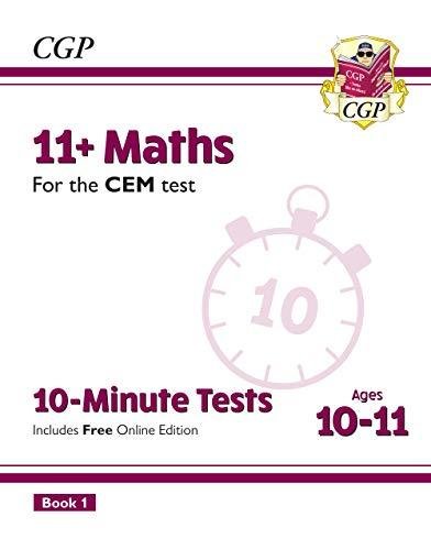 11+ CEM 10-Minute Tests: Maths - Ages 10-11 Book 1 (with Online Edition) Opracowanie zbiorowe