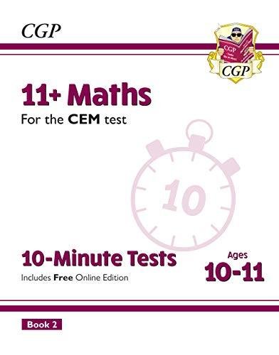 11+ CEM 10-Minute Tests: Maths - Ages 10-11 Book 2 (with Online Edition) Opracowanie zbiorowe