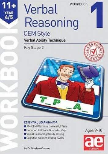 11+ Verbal Reasoning Year 45 CEM Style Workbook 1: Verbal Ability Technique Opracowanie zbiorowe