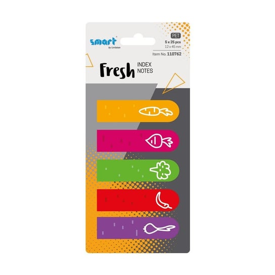 110762 Zakładki Indeksujące Smart Pet Fresh 12X45Mm 5X25Szt Wege LEVIATAN