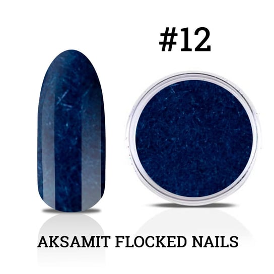 12. Aksamit Flocked Nails - efekt zamszu do zdobień na lakier hybrydowy, żel uv i akryl Inna marka