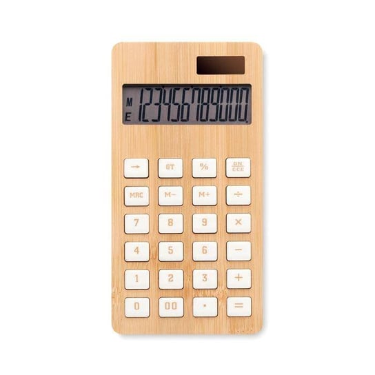 12-cyfrowy kalkulator, bambus UPOMINKARNIA