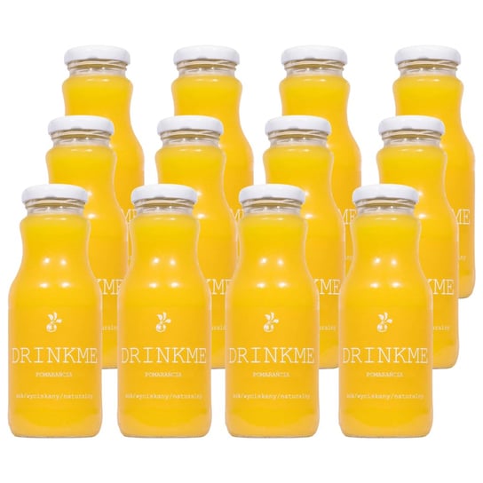 12 x Naturalny sok pomarańczowy DrinkMe 250 ml Sadvit Inna marka
