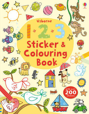 123 Sticker and Colouring Book Greenwell Jessica