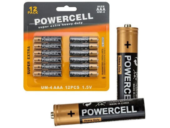 12X Bateria Aaa R3 Powercell Paluszki Baterie Inna marka