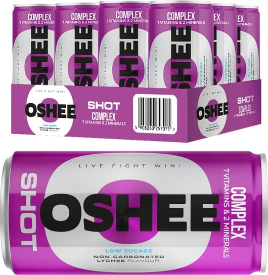 12x OSHEE PRO Shot Complex liczi 200 ml Oshee