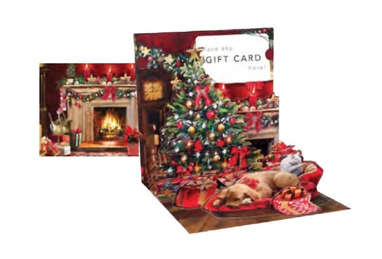 1353Gc Holiday Room Gift Card Up with Paper
