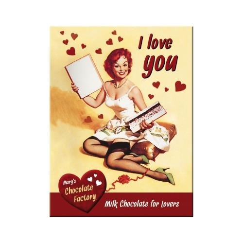 14261 Magnes I Love You Chocolate Nostalgic-Art Merchandising