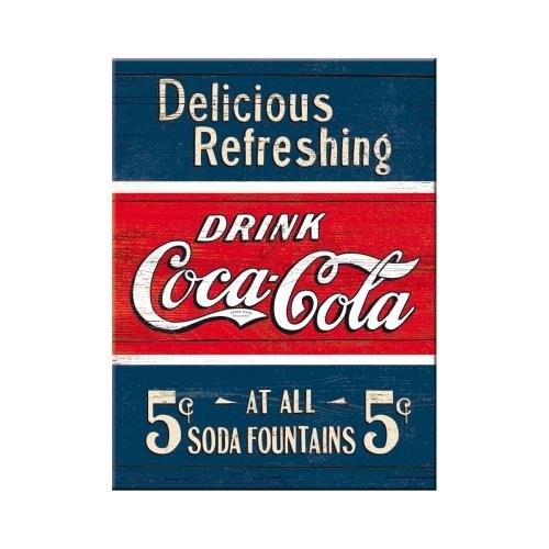 14322 Magnes Coca-Cola - Delicious Refre Nostalgic-Art Merchandising