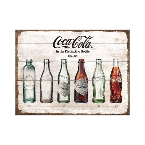 14335 Magnes Coca-Cola - Bottle Timeline Nostalgic-Art Merchandising
